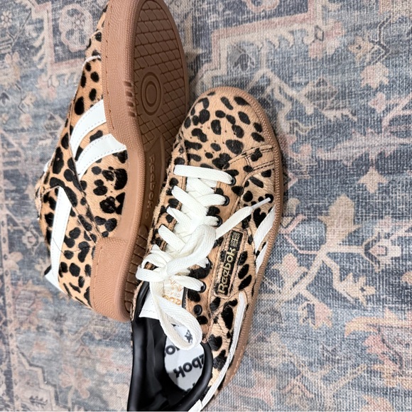 Reebok Women's Club C Leopard Print Sneakers - Picture 6 of 6